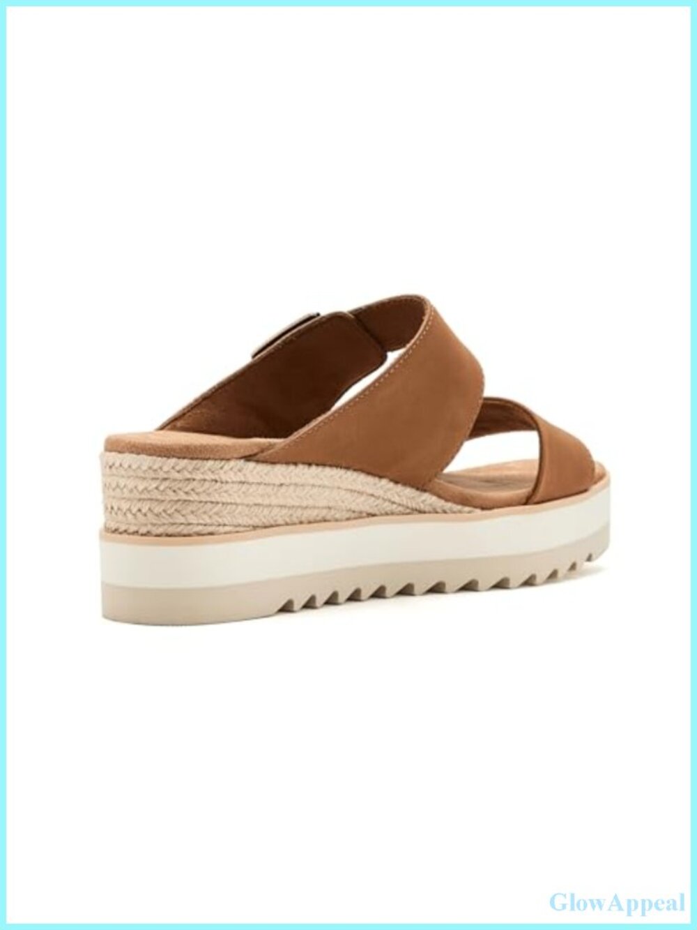 TOMS Diana Mule Buckle Leather Platform Wedge Sandals - Picture 4 of 6